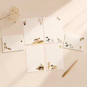 Kit 6 Papéis de Carta + 3 Envelopes Gato - UNISO - UND