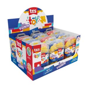 Kit massinha de Modelar Mala 20 Peças - TRIS - UND