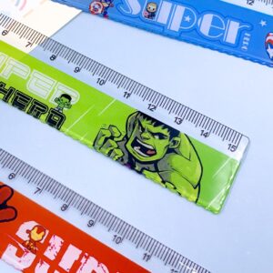 Régua 15 cm Super Heróis - Kit 4 Und