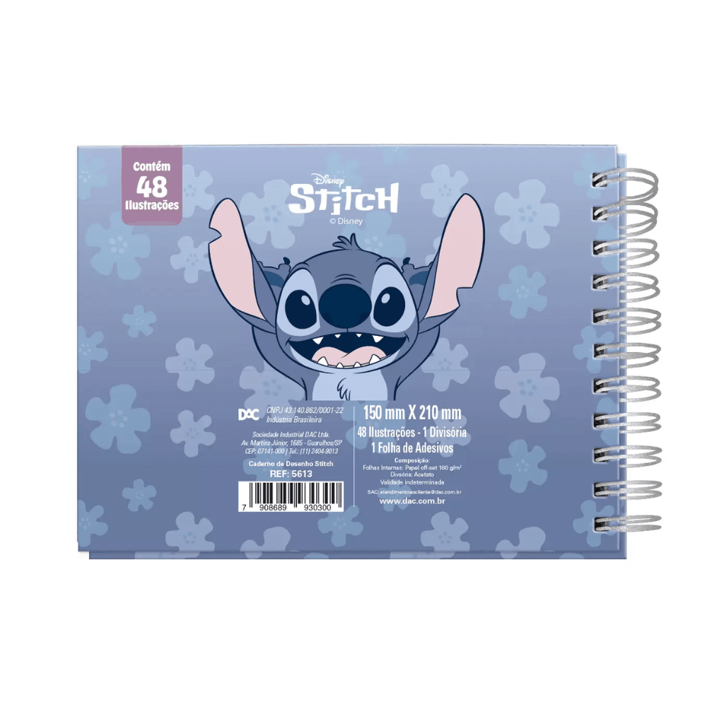 KIT Livro de Colorir STITCH DAC + 10 CANETAS TOUCH