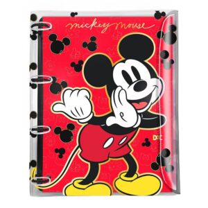 Fichário Universitário Disney Mickey em PVC Cristal DAC