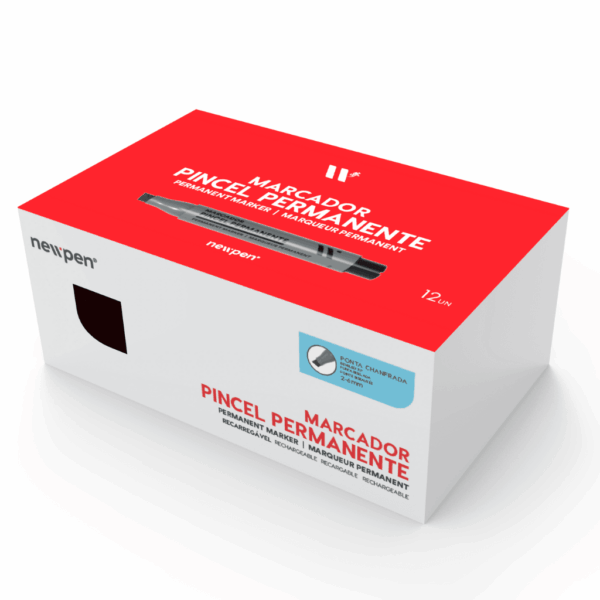 Marcador Permanente Pincel Big Preto NEWPEN - UND