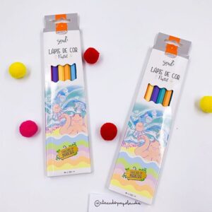 Lápis de Cor 6 Cores Pastéis BRW