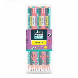 Lápis Hb Game c/ Borracha Leo e Leo - 12 Und