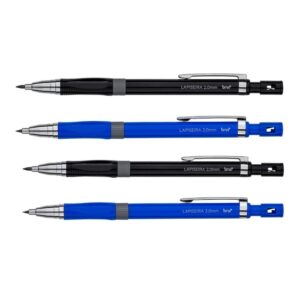 Lapiseira Plástica 2.0 mm Preto + Azul - BRW - UND
