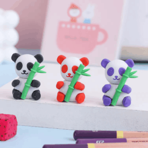 Borracha Fofa Pandinha - PACOTE 6 UND