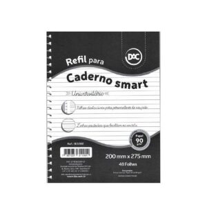 Refil Caderno Smart Universitário Branco 48 Folhas DAC
