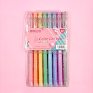 Kit Caneta Color Coração Love 8 Cores