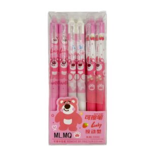 Caneta Clic Apagável Lotso Ursinho Morango - Cx 12 Und