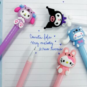 Caneta Fofa My Melody e Sua Turma - PACOTE 6 UND