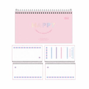 Agenda de Bolso Espiral 16,7 x 8,9 cm HAPPY - TILIBRA - UND