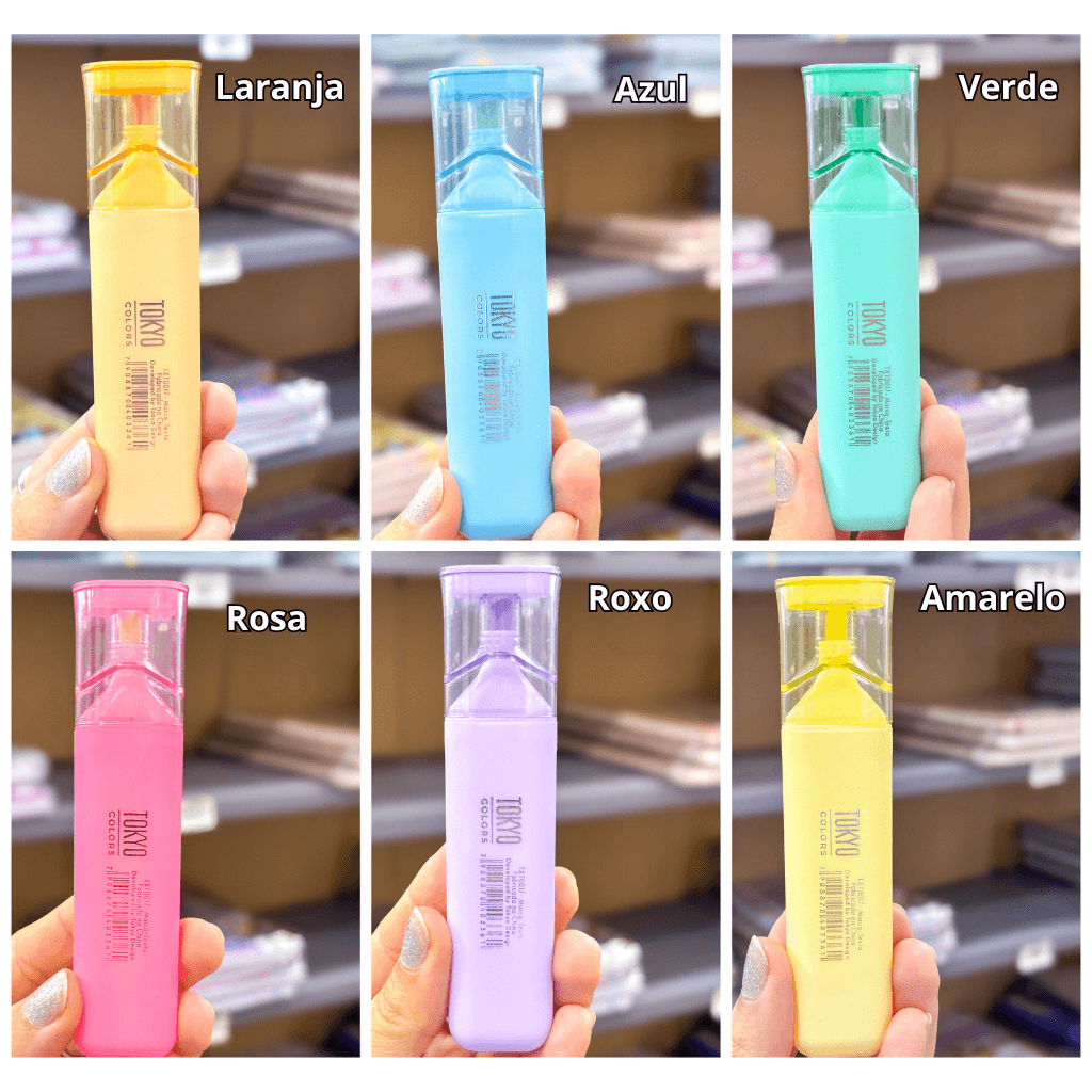 Marca Texto Quadrado Pastel G - TOKYO DESIGN - UND