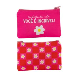 Porta Coisinhas e Moedas "VOCÊ É INCRÍVEL" 14x10x1cm - FLORIE - UND