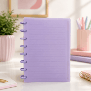 Caderno de Disco Clean LILÁS A5 80 Fls /8 Discos 20x14cm - YINS PAPER - UND