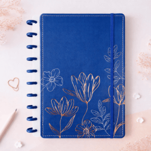 Caderno de Disco Flowers B5 80 Fls/10 discos - 25,5x18,5cm - IMPORTADO - UND