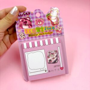 Bloco de Notas Fofo Ursinho Lotso - 4 Und