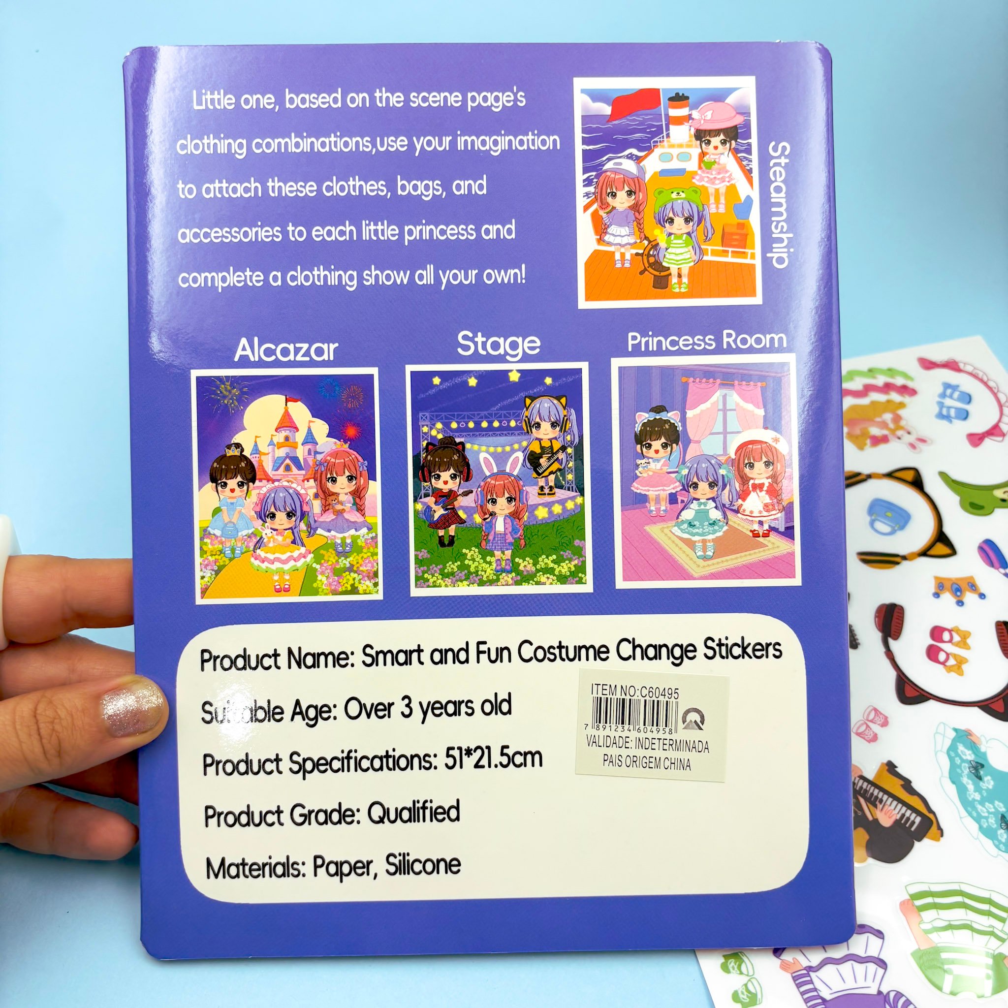 Kit Cenário Educativo Adesivo Gelatina Menininhas - IMPORTADO - UND