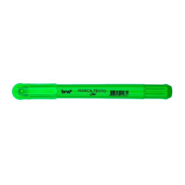Marca Texto Fluorescente em Gel VERDE BRW - CX 12 UND