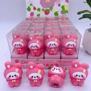 Apontador Emborrachado Coelhinho rosa