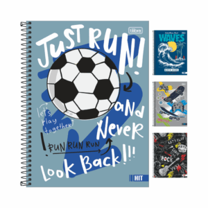 Caderno Universitário Espiral 1M 80 fls HIT MASCULINO - TILIBRA - UND