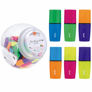 Marca Texto Neon Mini c/ Cheiro BRW - KIT 6 UND