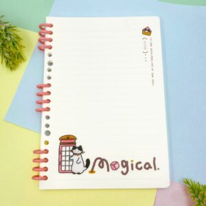 Caderno A5 Espiral Reposicionável Magical Cat 64 fls 14,2x20,5cm - IMPORTADO - UND