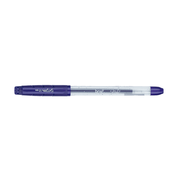 Caneta Esferográfica Gel Glitter 1.0mm Cores  - BRW - UND
