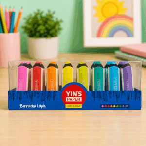 Borracha Formato de Lápis - YINS PAPER - CX 24 UN