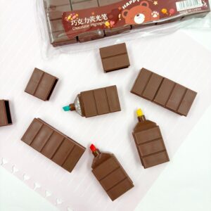Marca Texto Chocolate 6 Cores - IMPORTADO -BLISTER