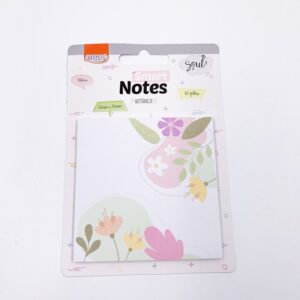Bloco Smart Notes 76x76mm Botânica BRW - KIT 4 UND
