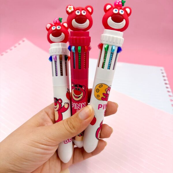 Caneta 10 Cores Ursinho Lotso