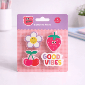Borracha Fruits 4 Peças - FOFY - BLISTER