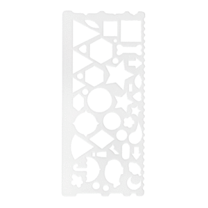 Régua Plástica Geométrica 20 cm BRW