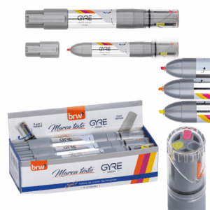 Marca Texto Gyre Neon 3 Cores em 1 - BRW - UND