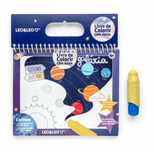 Livro de Colorir com Água Galáxia LEO E LEO - BLISTER