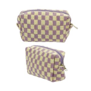 Necessaire Bauzinho Tricô ROXA 16x11x6cm -  FLORIE - UND