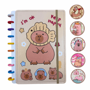 Caderno de Disco Capivara 26x20cm G - 10 Discos - UND