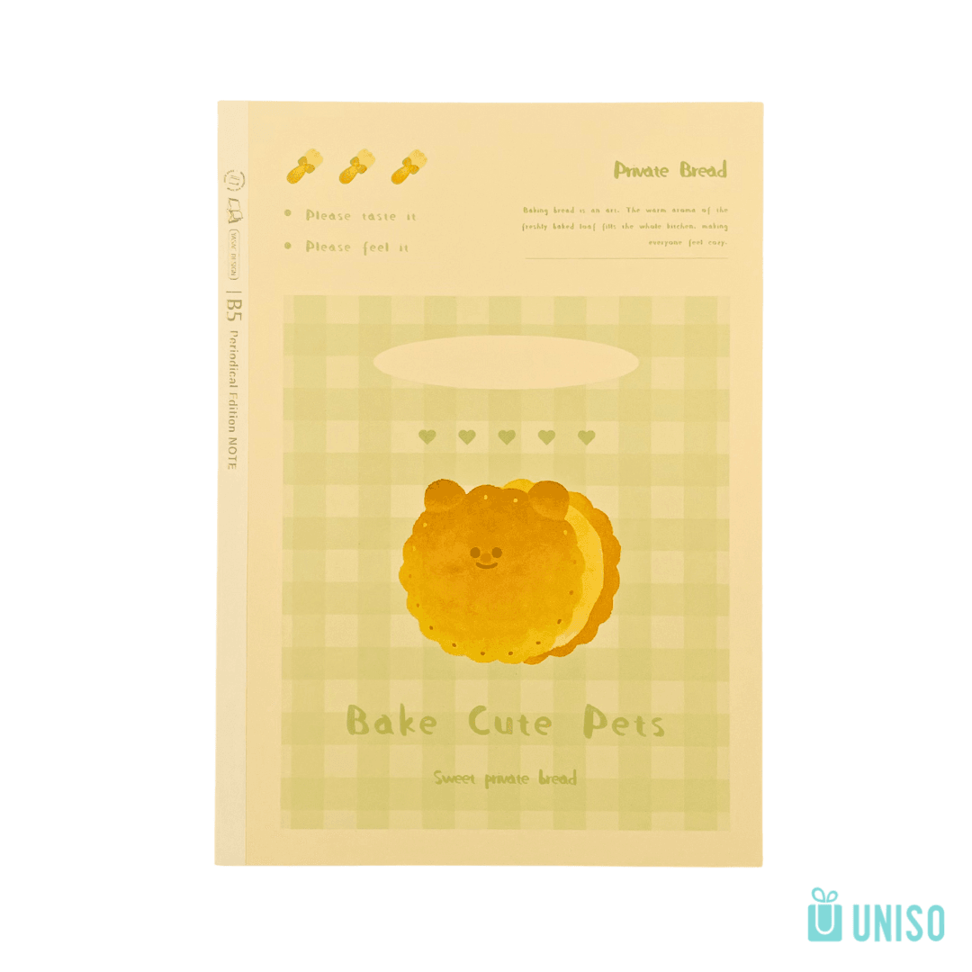 Caderno B5 Brochura Pautado Pets Bread 17,8x25cm 40 fls - UNISO - UND