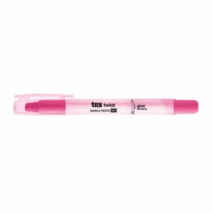 Marca Texto Tris Gel Twist Rosa - Kit 4 Und