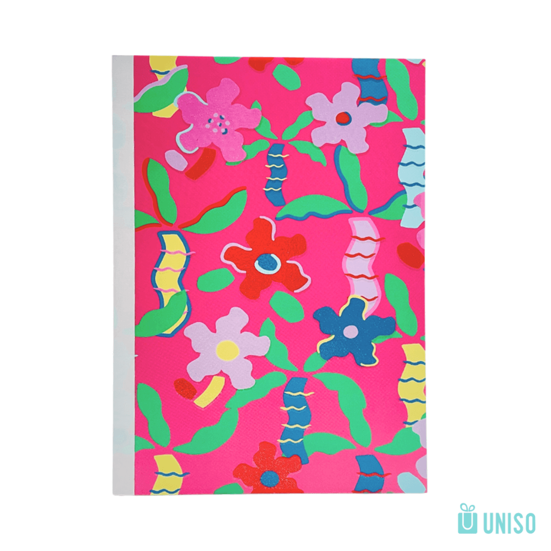 Caderno A5 Brochura Pautado Flor 13,5x20,5cm 40 fls - UNISO - UND