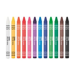 Giz De Cera Fino 12 Cores - TRIS - BLISTER