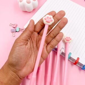 Caneta Fofa Patinha Rosa c/ Branco Gelo - UND