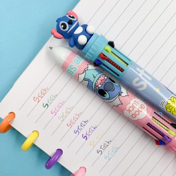 Caneta 10 Cores STITCH - UND