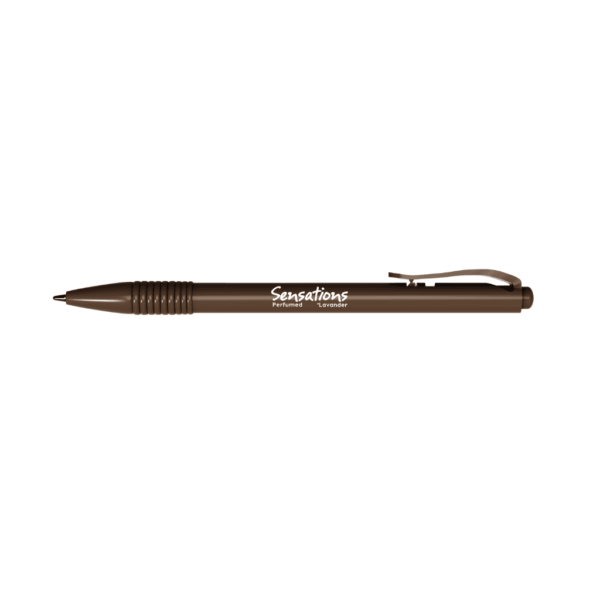 Caneta Esferográfica Clic Perfumada Marrom Chocolate 0.7mm NEWPEN - UND