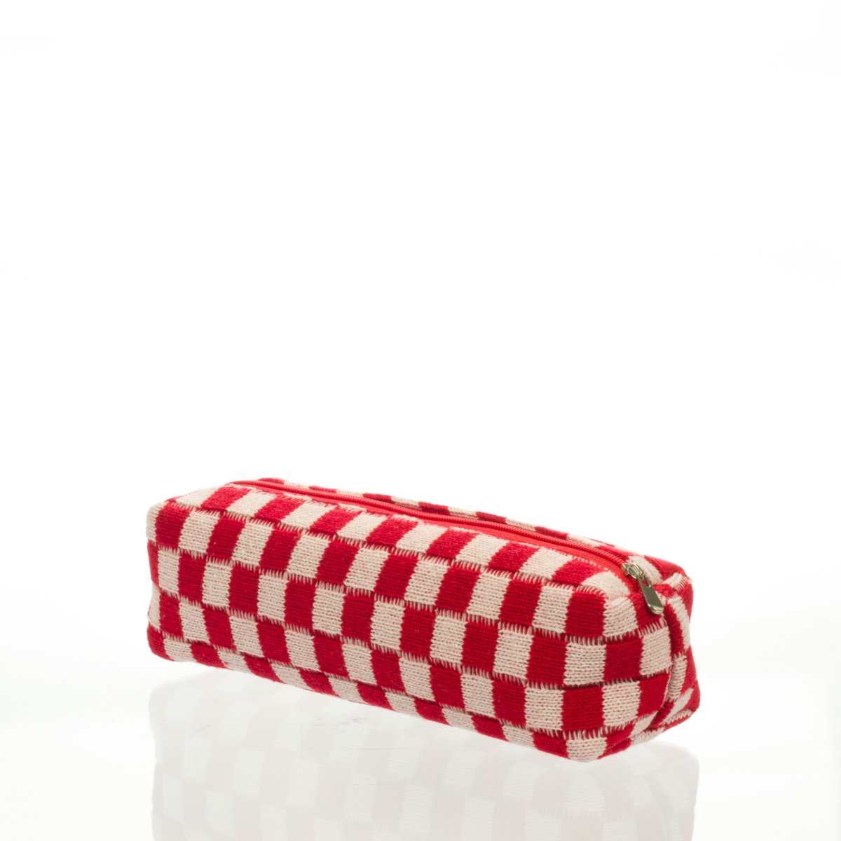 Necessaire Estojo Palito Tricô VERMELHA 19x5x5cm - FLORIE - UND
