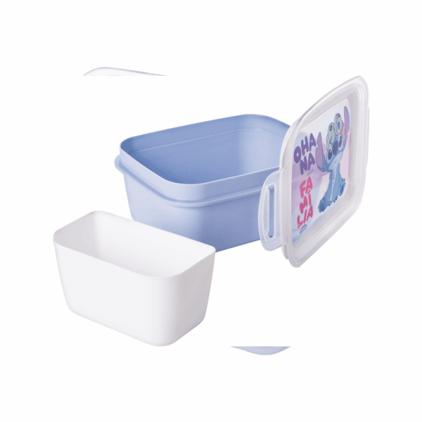 Marmita c/ Trava e Divisória STITCH 850ml PLASÚTIL - UND