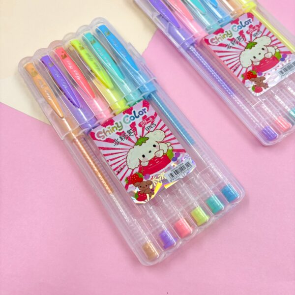 Caneta Gel Color Perfumada - Blister 6 Und