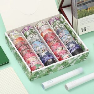 Fita Washi Tape Flores e Folhagens