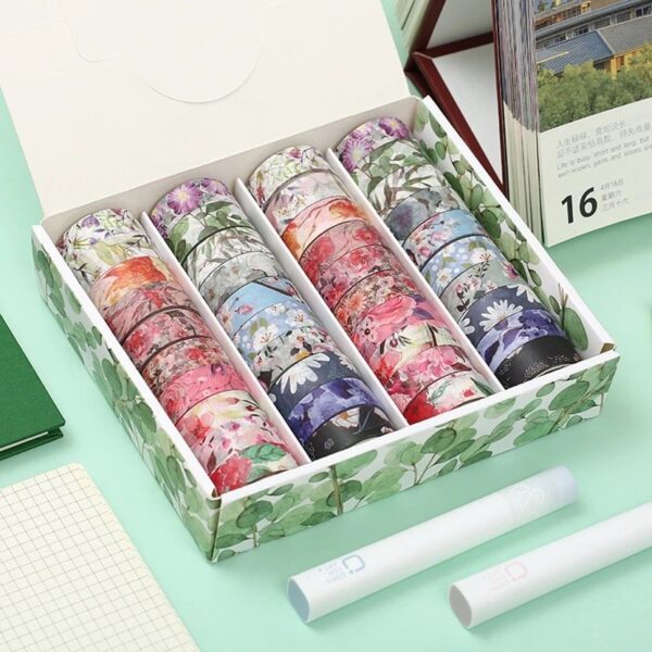 Fita Washi Tape Flores e Folhagens