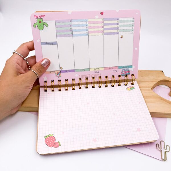 Planner com Espiral Fofuras 52 Fls 188 x 125mm Importado
